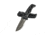 Benchmade Sibert Adamas Axis Stud Folding Knife, 3.82in, CPM-CruWear Steel, Drop Point Serrated Grey Coated Blade, Contoured G10, Black Handle 275SGY-1
