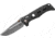 Benchmade Mini Adamas Folding Knife, 3.25 in, CPM MagnaCut Stainless Steel, Drop Point Blade, Marbled Carbon Fiber, Black Handle, 273-03