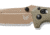 Benchmade Sibert Mini Adamas Axis Stud Folding Knife, 3.25in CPM-CruWear Steel Drop Point Flat Earth Coated Blade, Contoured G-10 Handle, 273FE-2