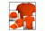 Beretta Mens Hat/T-Shirt Combo Roll Up,Orange,3XL TC0170850411XXXL