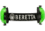Beretta Safety Pro Earmuff, 25dB, Green Fluorescent, CF1000000207FF