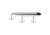 Berkley Drift Walker Hard Bait, Topwater, 110, 1/2 oz, 110mm, Topwater, Hook Size 6, 3 Hooks, Black Chrome, 110, 1487136