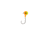Berkley Essentials Round Ball Jigs, Hook Size 1, Tackle Size 1/8oz / 3.5g, Chartreuse/Orange, BRBJ18-CO