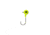 Berkley Essentials Round Ball Jigs, Hook Size 2/0, Tackle Size 1/4oz / 7g, Chartreuse, BRBJ14-CH