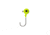 Berkley Essentials Round Ball Jigs, Hook Size 3/0, Tackle Size 3/8oz / 10.5g, Chartreuse, BRBJ38-CH