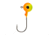Berkley Essentials Round Ball Jigs, Hook Size 4/0, Tackle Size 3/4oz / 21g, Chartreuse/Orange, BRBJ34-CO