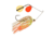 Berkley Power Blade Compact Double Colorado Spinnerbait, 1/2oz, Coleslaw/Orange + Gold, 1570595