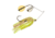 Berkley Power Blade Compact Double Colorado Spinnerbait, 1/2oz, White Chartreuse/Silver + Gold, 1570589