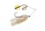 Berkley Power Blade Compact Double Colorado Spinnerbait, 1/2oz, White/Silver + Gold, 1570588