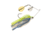 Berkley Power Blade Compact Double Colorado Spinnerbait, 3/8oz, Old School/Silver + Gold, 1570580