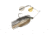 Berkley Power Blade Compact Double Colorado Spinnerbait, 3/8oz, Shad Spawn/Gold + Silver, 1570585