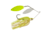 Berkley Power Blade Compact Double Williw Spinnerbait, 3/4oz, White Chartreuse/White + Chartreuse, 1570669