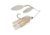 Berkley Power Blade Compact Double Williw Spinnerbait, 3/4oz, White/White + White, 1570670