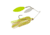Berkley Power Blade Compact Double Williw Spinnerbait, 3/8oz, White Chartreuse/White + Chartreuse, 1570638