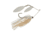 Berkley Power Blade Compact Double Williw Spinnerbait, 3/8oz, White/White + White, 1570639
