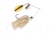 Berkley Power Blade Standard Colorado/Indiana Spinnerbait, 3/4oz, White/Silver + Gold, 1570541