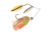 Berkley Power Blade Standard Double Willow Spinnerbait, 1/2oz, Coleslaw/Silver + Gold, 1570572