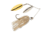 Berkley Power Blade Standard Double Willow Spinnerbait, 1/2oz, White/Silver + Gold, 1570563