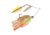 Berkley Power Blade Standard Double Willow Spinnerbait, 3/8oz, Coleslaw/Silver + Gold, 1570558