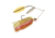 Berkley Power Blade Standard Double Willow Spinnerbait, 3/8oz, Hot Slaw/Silver + Gold, 1570559