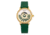 Bertha Adaline Mother-Of-Pearl Leather-Band Watch, Green, One Size, BTHBR8204