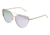 Bertha Aria Polarized Sunglasses, Silver/Purple, One Size, BRSBR025PU