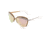 Bertha Aubree Polarized Sunglasses, White / Rose Gold BRSBR017W