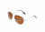 Bertha Brooke Polarized Sunglasses, Silver / Brown BRSBR018S