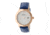 Bertha Eden Mother-Of-Pearl Leather-Band Watch w/Date, Rose Gold/Blue, Standard BTHBR6506