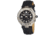 Bertha Evelyn Ladies Watch, Black Leather Band, Crystals Bezel, Black Analog Dial, Silver Hand BTHBR1702