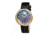 Bertha Jean Ladies Watch, Black Band, Silver Bezel, Black Dial, Gold Hand BTHBR3504