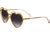 Bertha Lolita Handmade in Italy Sunglass - Womens, Gold, One Size, BRSIT111-1