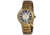 Bertha Maude Ladies Watch, Gold Metal Band, Gold Bezel, White Analog Dial, Gold Hand BTHBR2603