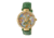 Bertha Mia Mother-Of-Pearl Leather-Band Watch, Multicolor/Green BTHBR7403