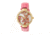 Bertha Mia Mother-Of-Pearl Leather-Band Watch, Multicolor/Pink BTHBR7404