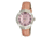 Bertha Pauline Ladies Watch, Light Pink Leather Band, Silver Bezel, Light Pink Analog Dial, Silver Hand BTHBR401