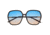 Bertha Priscilla Polarized Sunglasses - Womens, Black Frame, Blue-Pink Lens, Black/Blue-Pink, One Size, BRSBR055C1