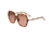 Bertha Priscilla Polarized Sunglasses - Womens, Tortoise Frame, Pink Lens, Tortoise/Pink, One Size, BRSBR055C3