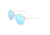 Bertha Scarlett Polarized Sunglasses, Silver/Light Blue, One Size, BRSBR027LB