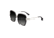 Bertha Teagan Polarized Sunglasses, Black/Silver, One Size, BRSBR033SL