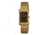 Bertha Vera Ladies Watch, Gold Metal Band, Gold Bezel, Black Analog Dial, Gold Hand, 12 Stones BTHBR603