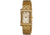 Bertha Vera Ladies Watch, Gold Metal Band, Gold Bezel, White Analog Dial, Gold Hand, 12 Stones BTHBR604