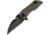 Bestech Knives 2500 Delta Framelock Bronze Folding Knife, 2.5 black stonewash finish S35VN stainless blade, Bronze titanium handle, BT2006D