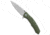 Bestech Knives Bestech Knives Warwolf Liner Lock Knife Green G-10 3.5" Satin, Green, D2, adult, BHQ-76804