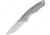 Bestech Knives DOLPHIN Framelock Gray Folding Knife, 3.75in Stonewash Cpm S35Vn SS Drop Point, Gray Titanium Handle, Pocket Clip, Black Nylon Zippered Storage Case, Gray, BT1707C