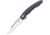 Bestech Knives Fanga Linerlock Blue G10 Folding Knife, 4in Satin D2 Tool Steel Blade, Black/Blue G10 Handle, Pocket Clip, Ceramic Ball Bearings, Black Nylon Zippered Case, Black and blue, BG18E