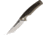 Bestech Knives Predator Framelock Gold Folding Knife, 3.5 stonewash and satin finish S35VN stainless bl, Champagne titanium handle with Black and orange ca, BT1706G
