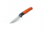 Bestech Knives Swordfish BG03C in 3.8 in Plain Edge Folding Blade, Black and Orange G10Handle, BG03C