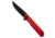 Bestechman Bestechman Mini Dundee Liner Lock Knife Red Weave G-10 2.9&quot; Black, Red, D2, adult, BHQ-198388