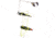 Betts Spin Grunts Grub Lure, Black Coachdog, 1/16oz, 1 1/4in, 022GRRL-41N